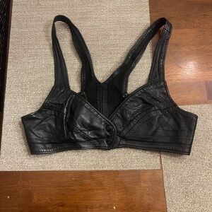 Firenze 100% leather‎ bralette